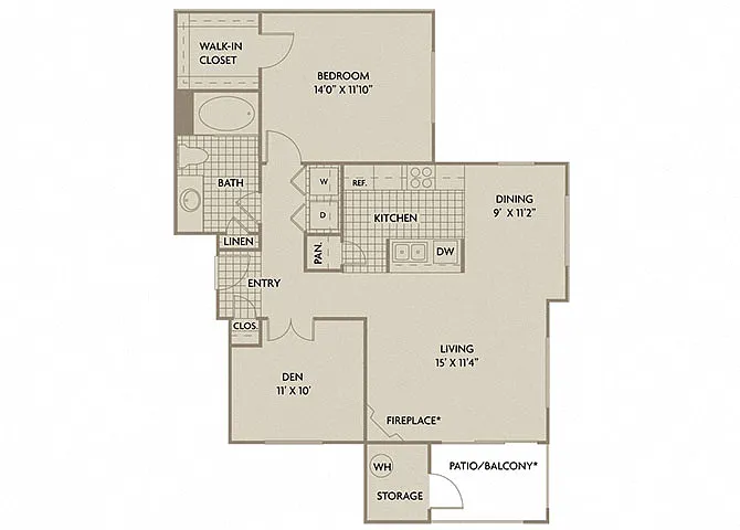 Floor plan Palermo + Den