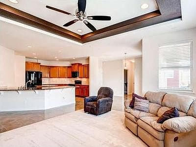 Great Room flowing into the Open Kitchen