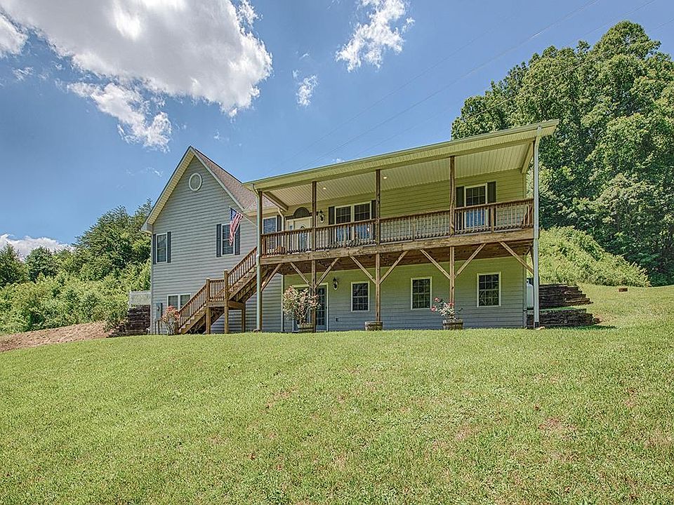 Inviting covered front porch