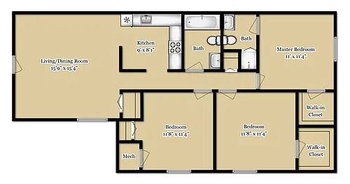 Floor plan C3R