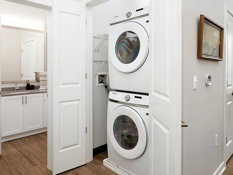 Full-size washer and dryer in every apartment