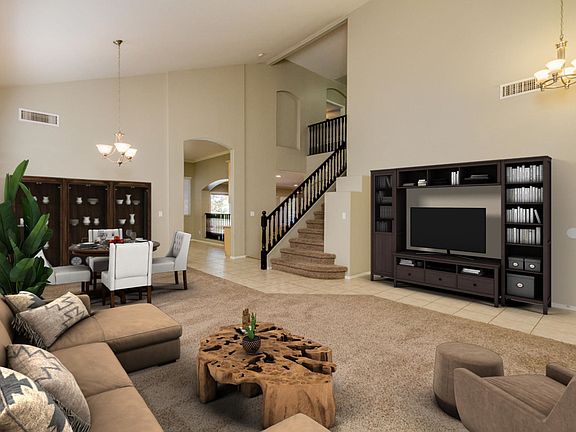 Living and formal dining