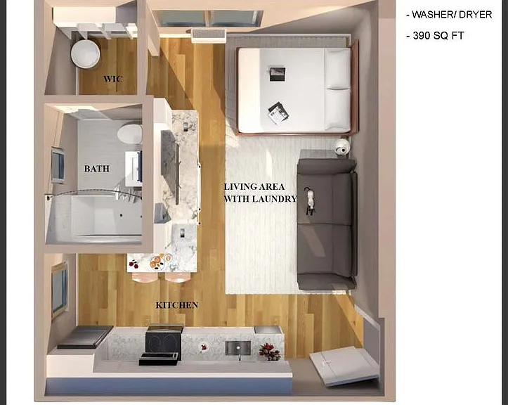 The Parkview at Polifly: In-Unit Washer & Dryer, Heat and Water Included, and Cat & Dog Friendly — Photo 24