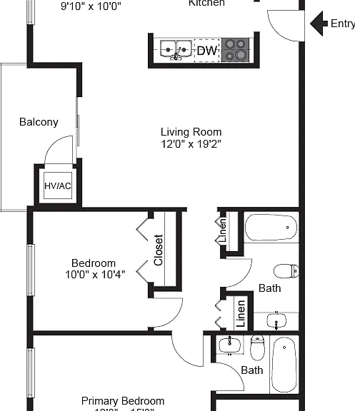 Two Bedroom Two Bedroom