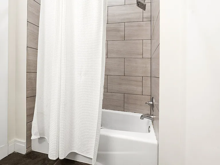 Updated Bathroom with Modern Tile Shower