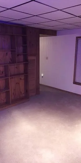 Large Living Room. Built in shelves. Newer carpet