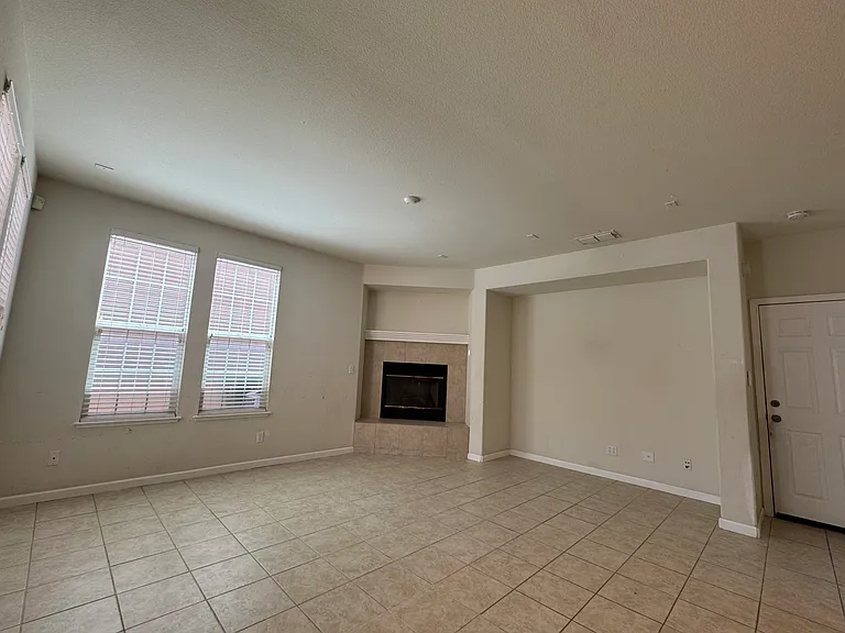 Family Room w/ Electric Fireplace