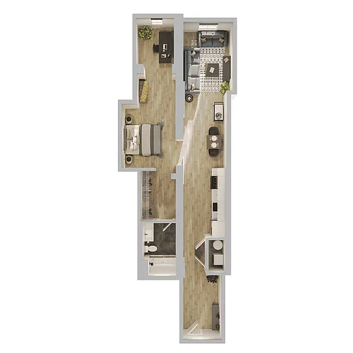 Floor plan T15-1BR