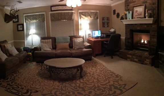 Family room with Gas fireplace