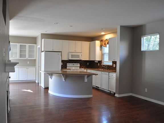 Open Living with Kitchen, Breakfast Area and Family Room