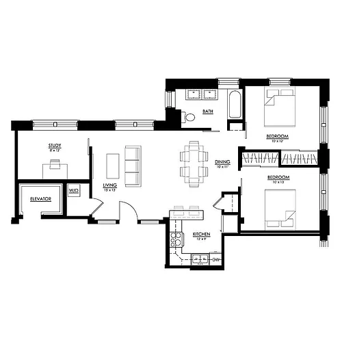 Floor plan Carter-201-301-401-501-601