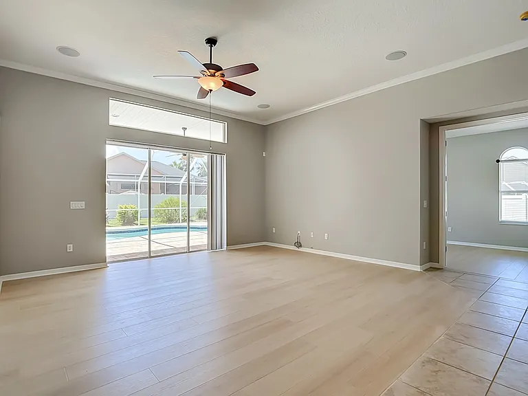 Living room/primary bedroom door