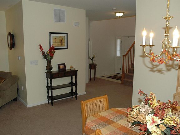 Two story entry foyer