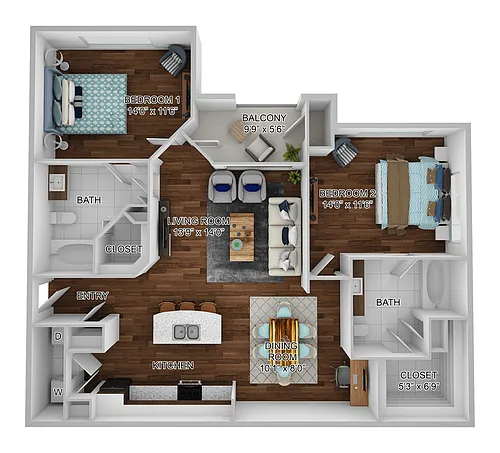 Floor plan B1 - Sicily