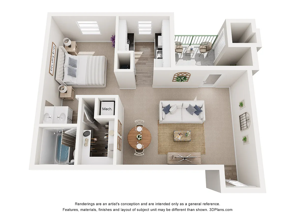 Floor plan 1X1