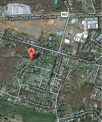 on culdesac, near 460