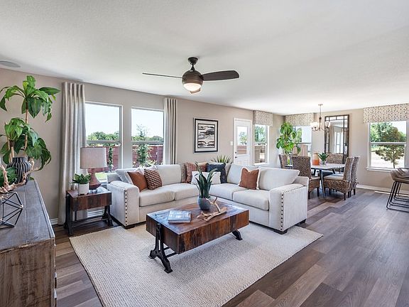 Plan 2245 Great Room as modeled at Deer Crest