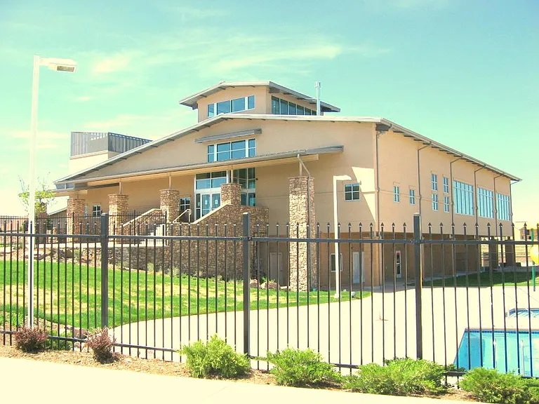 This YMCA features both outdoor and indoor pools, so you can swim all year around.