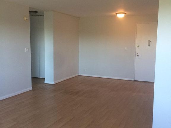 Living room, showing office alcove near entry