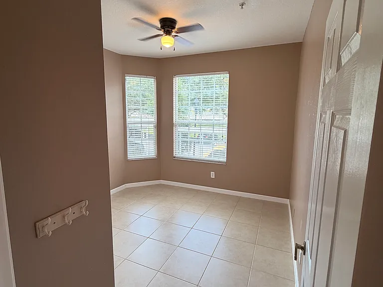 Guest bedroom with lots of natural lighting