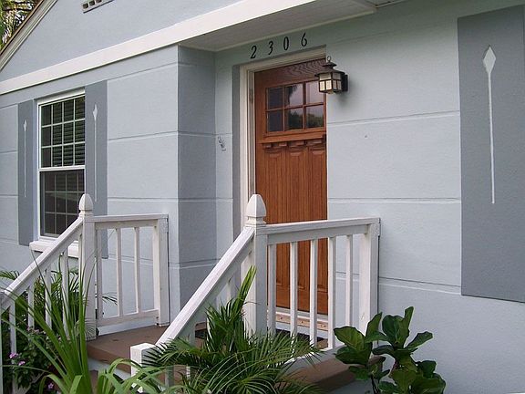 New porch railing and door