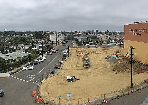 Minipark under construction