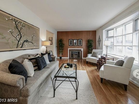 Living room fireplace