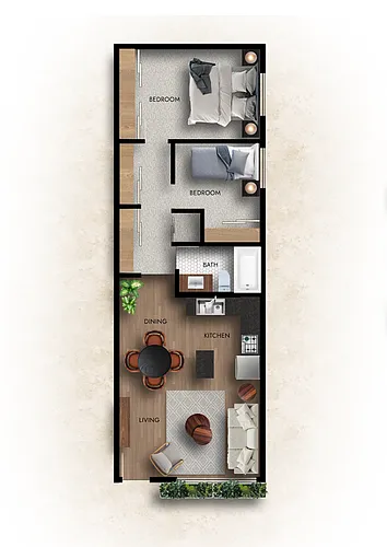 Floor plan 2 Bedroom