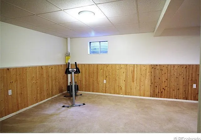 Large bright Basement with walk in closet could be used as a