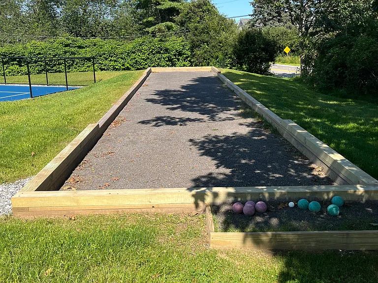New Bocce Ball Court.