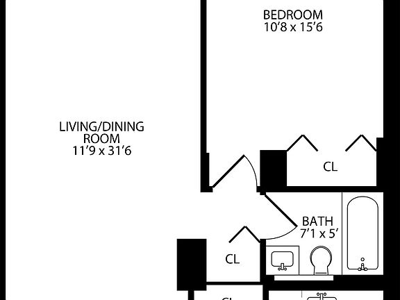 2nd image of 230 W 55th St APT 4F