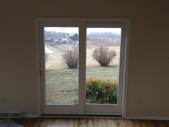 patio doors in living room 