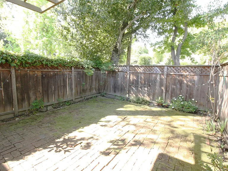 Private backyard
