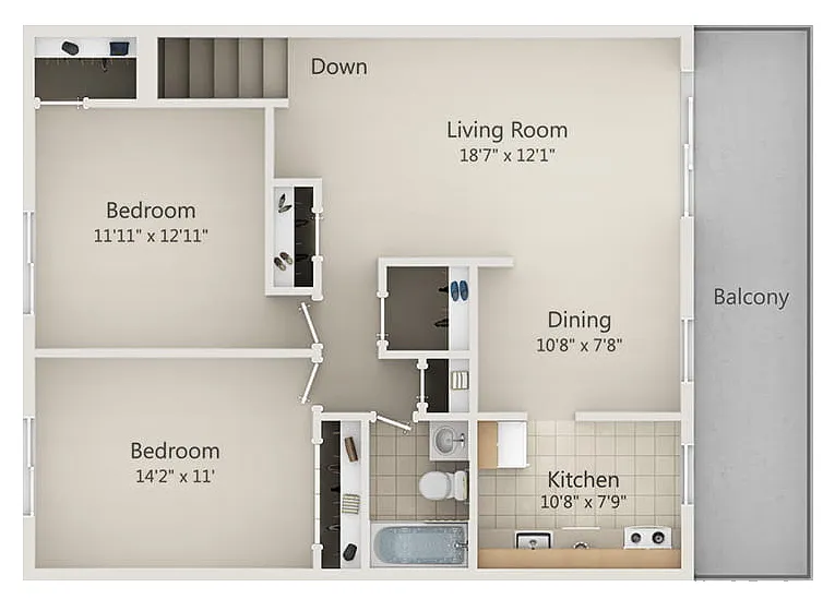 Floor plan Bradford Renovated
