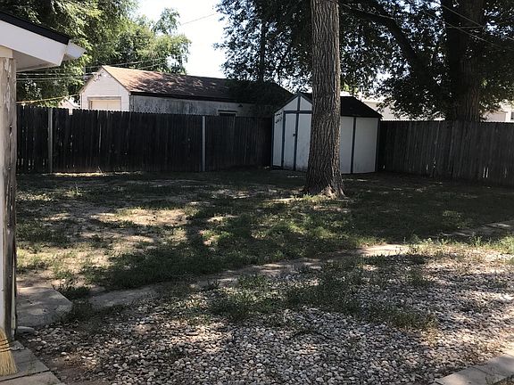 Backyard with shed