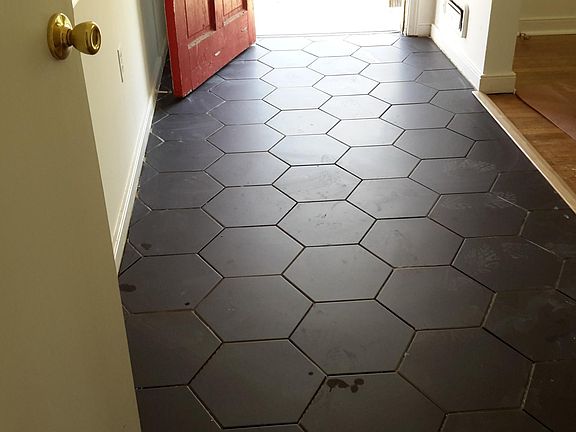 New Octogon Style Foyer that leads into living room and further back into the den!