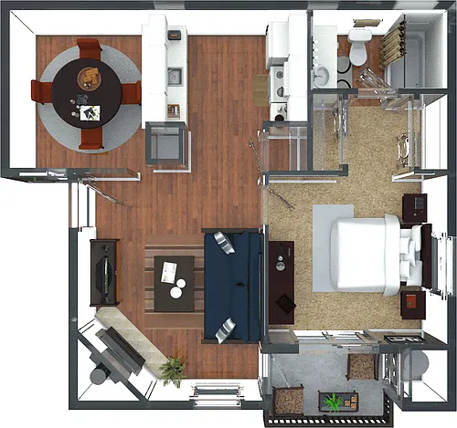 Floor plan One Bedroom