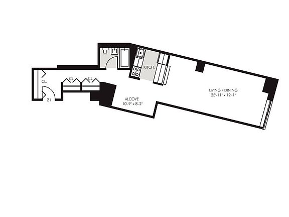 2nd image of 45 Wall St APT 1121