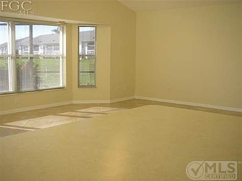 View from kitchen into family room