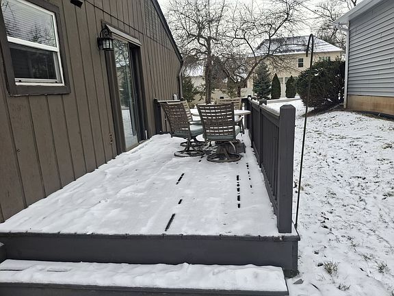 Deck off the dining area