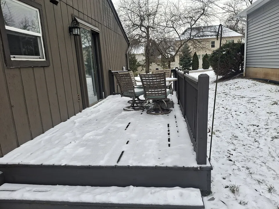 Deck off the dining area