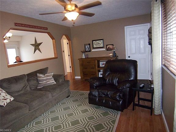 ...and the pass-through and doorway have architectural interest, trimmed out in oak, connecting the two spaces.  .