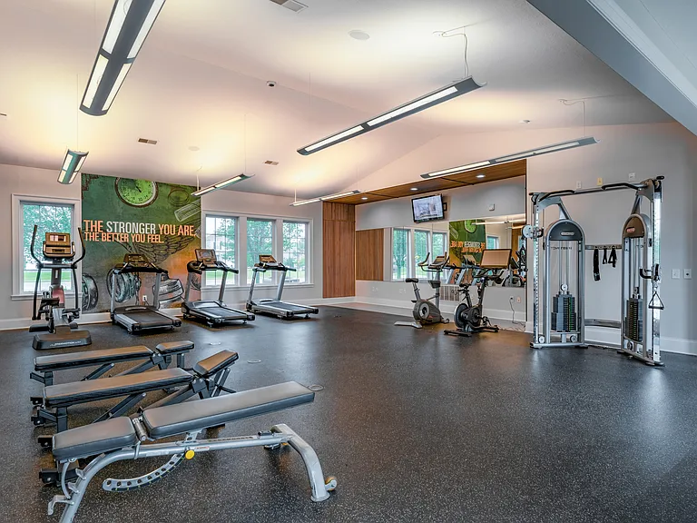 Newly Renovated Fitness Center with Cardio and Training Equipment