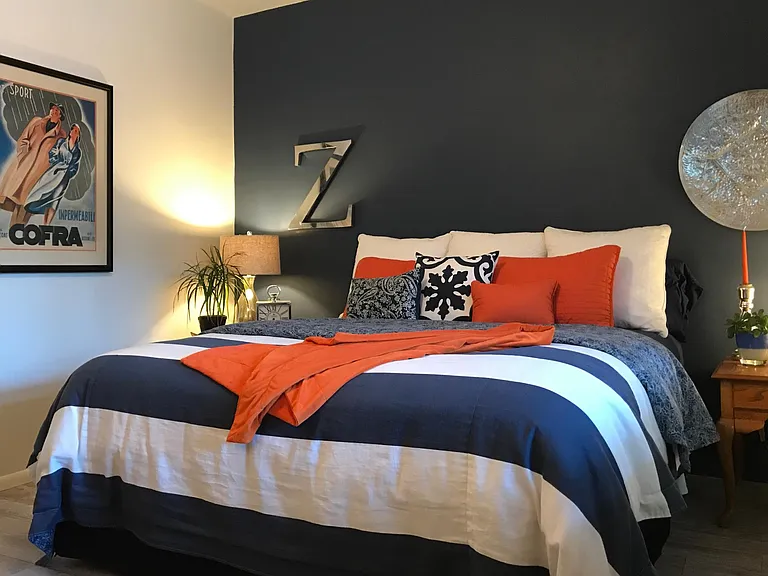 King bedroom on pool level