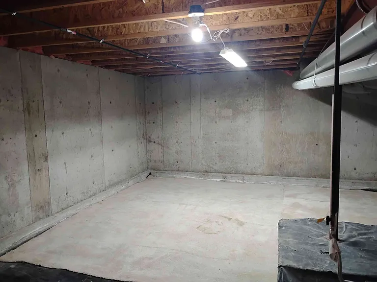 Separate storage room in the basement.