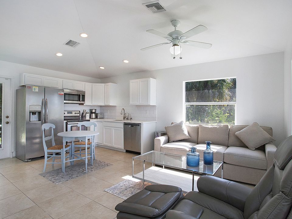 Living room and kitchen