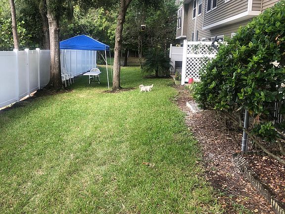 Back yard looking west towards lake