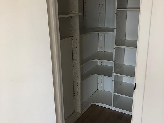 Shelving in walk-in closet