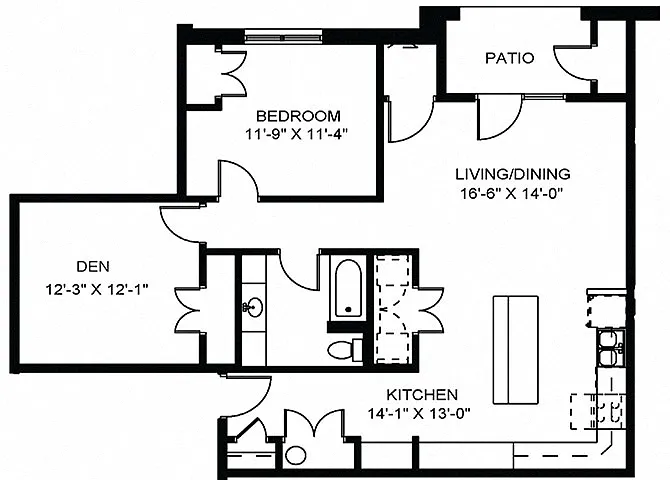 Floor plan The Magnolia with Den