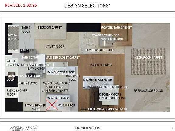 Representative photo of design selections for 1309 Naples